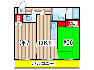 グリュックミリオンベルの物件間取画像